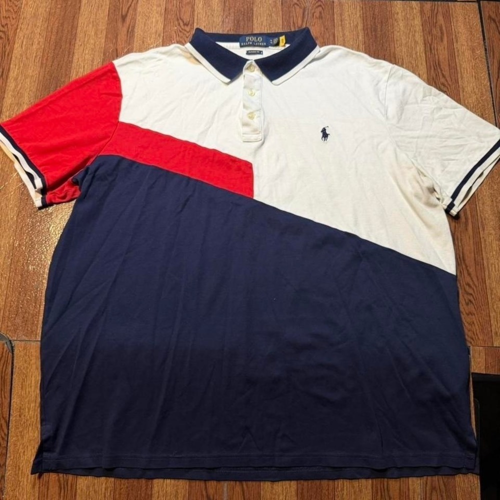 Polo Ralph Lauren USA Classic Button Dress Polo Shirt XL
